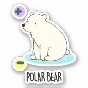 Adesivo Polar Bear Engraçado Ciência