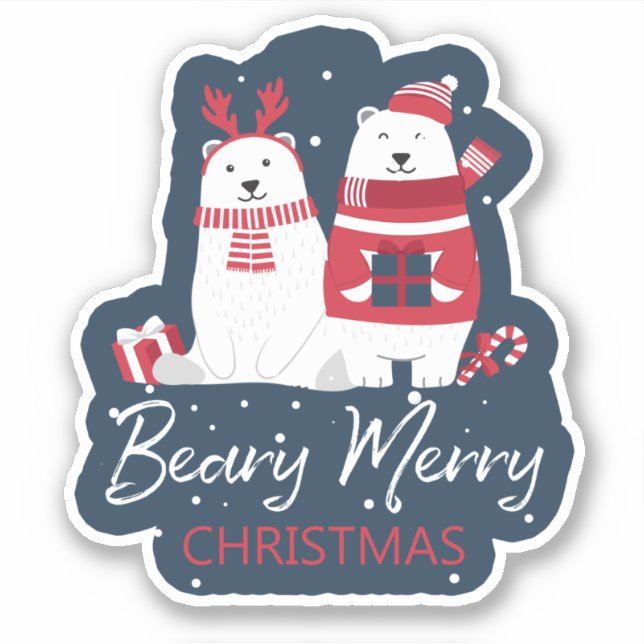 Adesivo Polar Beary Felry, ID851 de Natal (Frente)