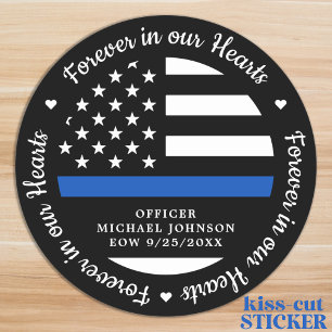 Adesivo Policial Memorial Forever Em Nosso Carro De Coraç