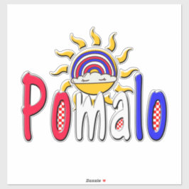 Adesivo Pomalo – Croatian Relaxation with Sun & Rainbow 