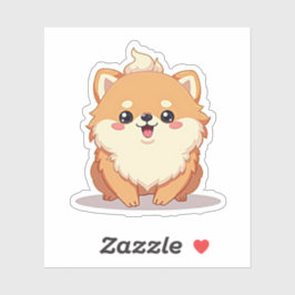 Adesivo Pomerânia charmosa, Bubble Kawaii Delight, Pequeno