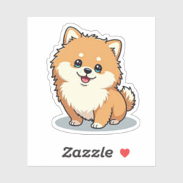 Adesivo Pomerânia charmosa, Bubbles Kawaii, pequena