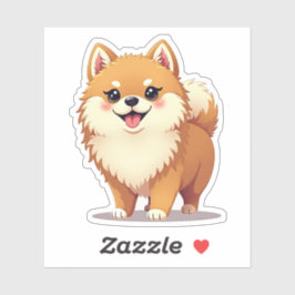 Adesivo Pomerânia charmosa, Kawaii Delight, Pequeno