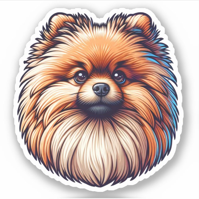 Adesivo Pomeranian Sticker (Frente)