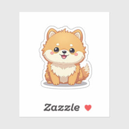 Adesivo Pomerano charmoso, Delícia Fluffy, Pequeno