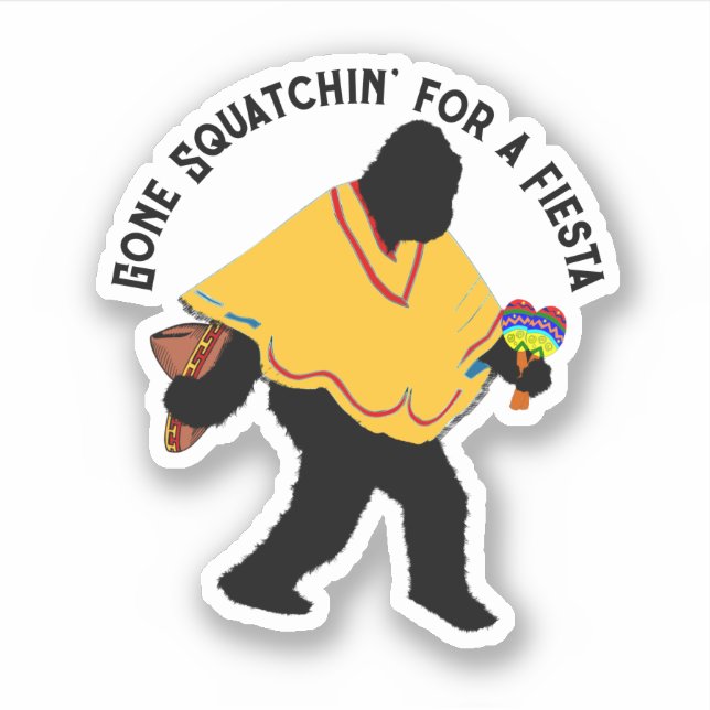 Adesivo Poncho Sasquatch Fiesta (Frente)