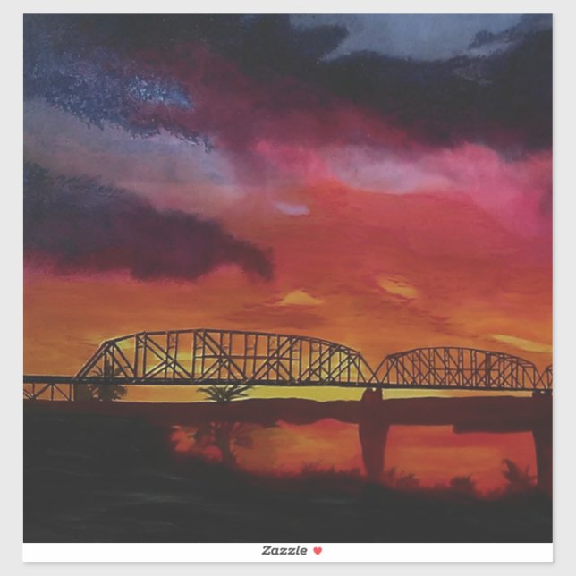 Adesivo Ponte do trem Parker nº 1 (Folha)