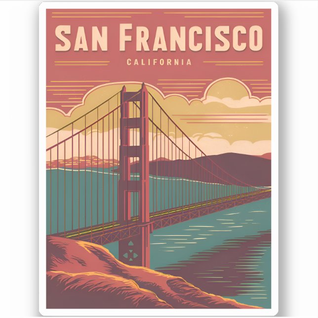 Adesivo Ponte Ouro San Francisco (Frente)