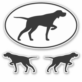 Adesivo Ponteiro Cachorro Silhuettes Vinyl Sticker Set