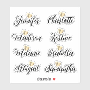 Adesivo Pontes-Maid Names Personalizados Vinil Decal Stick