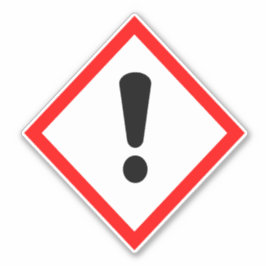 Adesivo Ponto de exclamação - Rótulo GHS