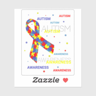 Adesivo Pontos de conscientização do autismo