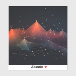 Adesivo Pontos de dados com picos em preto