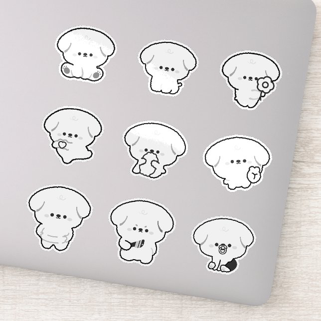 Adesivo Poodle (Detalhe)