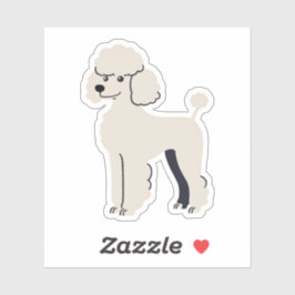 Adesivo Poodle Fofo