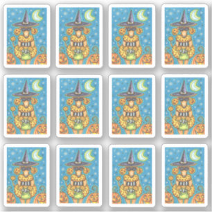 ADESIVO POÓDULO DE PUMPKIN ENGRAÇADO EM HALLOWEW WITCH COS