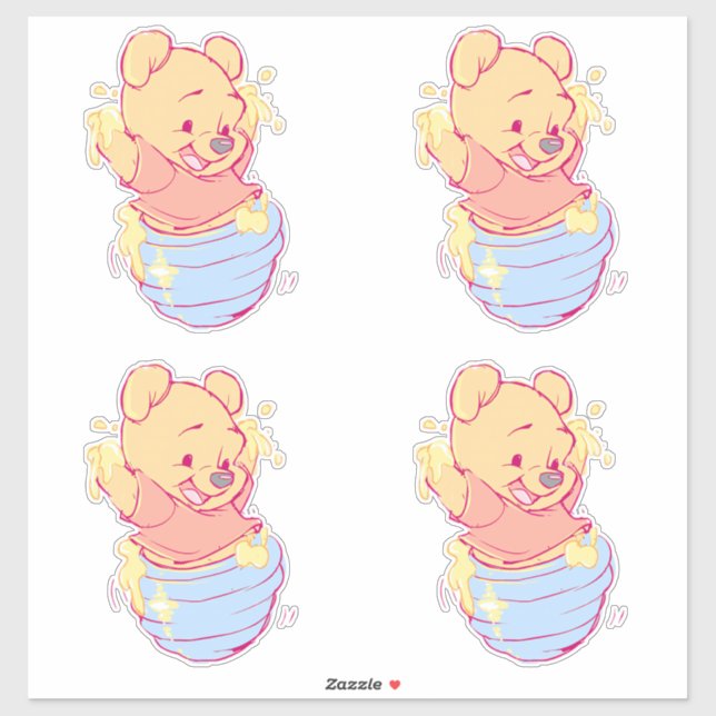 Adesivo Pooh Sticker (Folha)