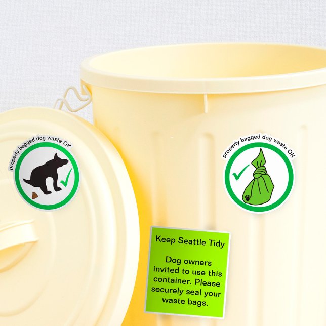 Adesivo Poop de Cachorro OK Lixo Vestido (Criador carregado)