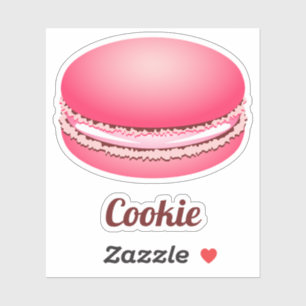 Adesivo Pop Art Pink Macaron Cookie
