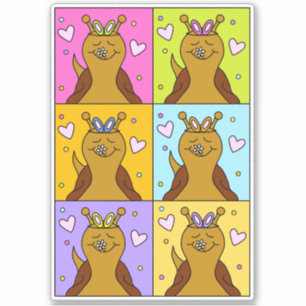 Adesivo Pop Bonito Caracol - Páscoa de Orelhas   Vinil