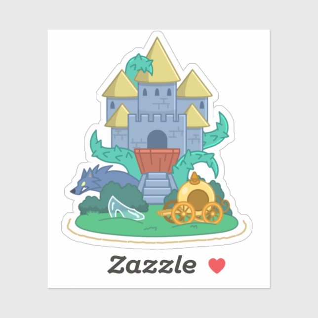 Adesivo Poptropica Fairy Tale Island Sticker (Folha)
