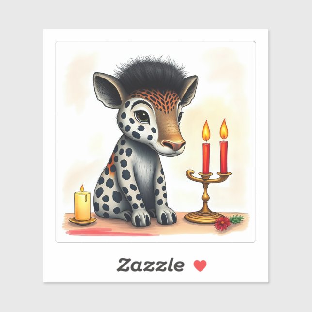 Adesivo População africana de animais selvagens Kwanzaa em (Folha)