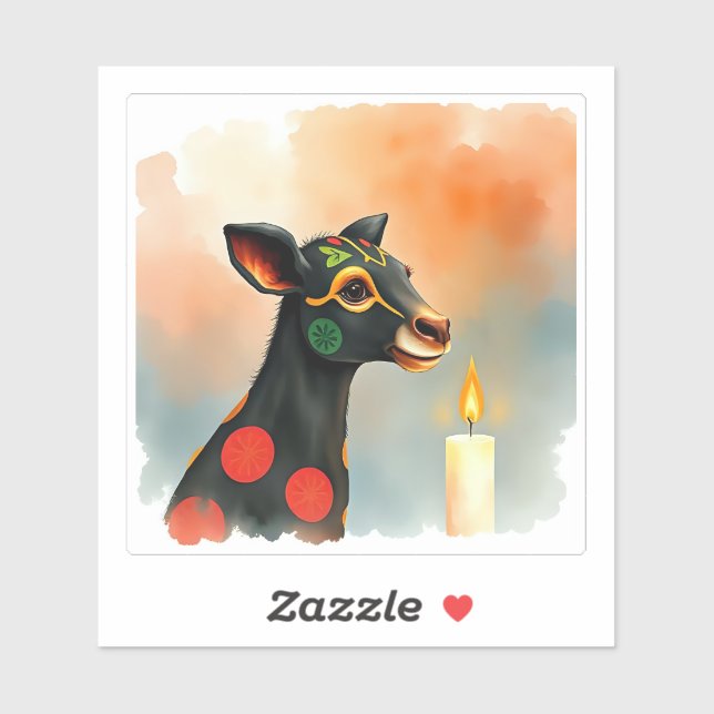 Adesivo População africana de animais selvagens Kwanzaa em (Folha)