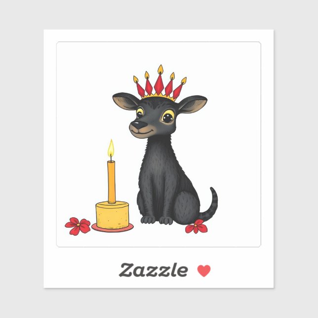 Adesivo População africana de animais selvagens Kwanzaa em (Folha)