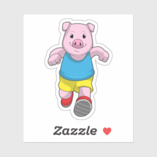 Adesivo Porco como Executante em Execução