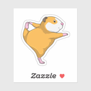 Adesivo Porco-guineense no exercício do estresse de Yoga