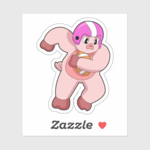 Adesivo Porco no futebol