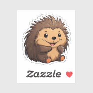 Adesivo Porcupina de desenho animado
