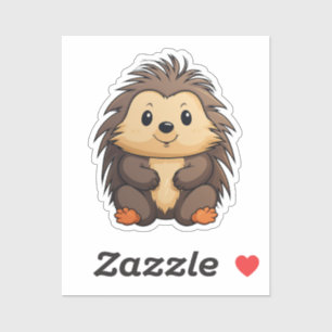 Adesivo Porcupina de desenho animado