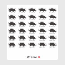 Adesivo Pork Wedding Place Card Food Meal Menu Choice