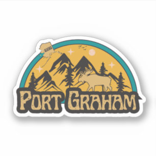 Adesivo Port Graham, Alaska Sticker
