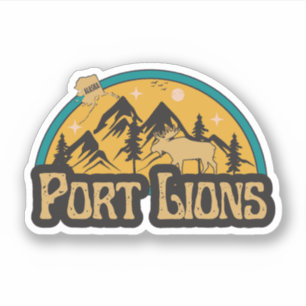 Adesivo Port Lions, Alaska Sticker