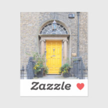 Porta Georgiana Amarela em Dublin