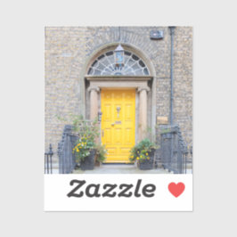 Adesivo Porta Georgiana Amarela em Dublin