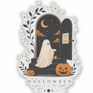 Adesivo Porta Mágica de Halloween – Noite Assustadora