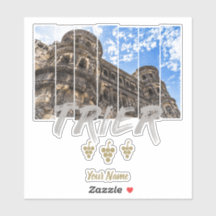 Porta Nigra em Trier vintage Moselle Souvenir