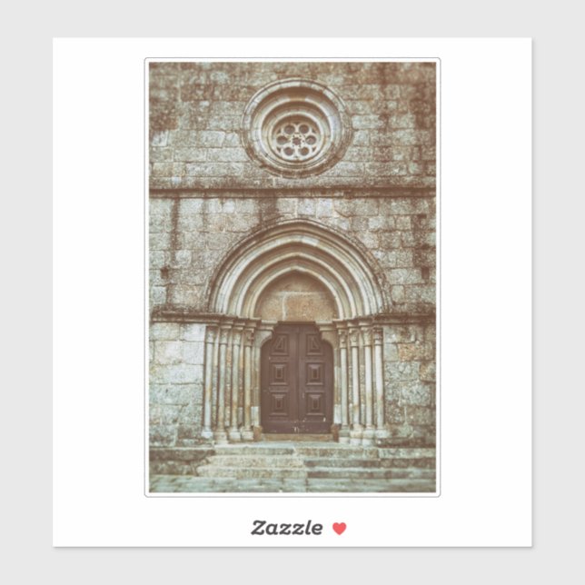 Adesivo Portal gótico medieval em Santiago de Antas (Folha)