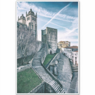 Adesivo Porto, Portugal Catedral e Câmara Municipal Antiga