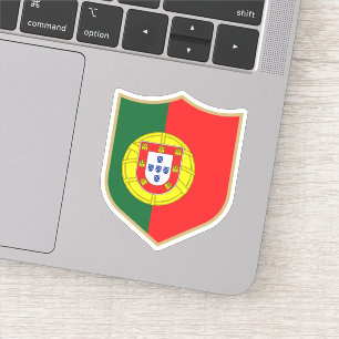 Adesivo Portugal Flag Emblem Patriotic Viagem