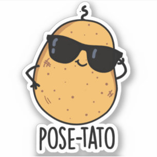 Adesivo Pose-tato Brincadeira Engraçada de Batata