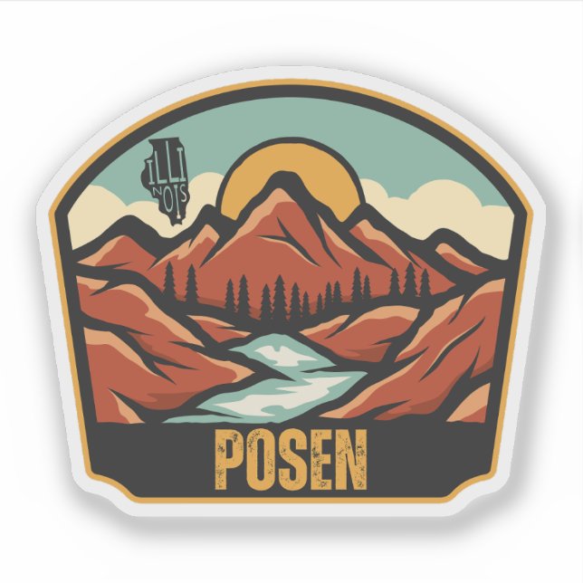 Adesivo Posen, Illinois  (Frente)