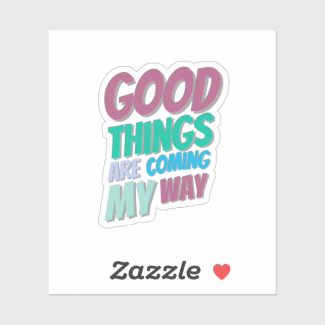 Adesivo Positive Affirmation Sticker  (Folha)