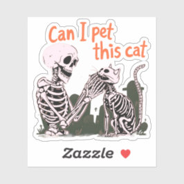 Adesivo Posso Pôr Este Gato? Design para amantes de Gato E