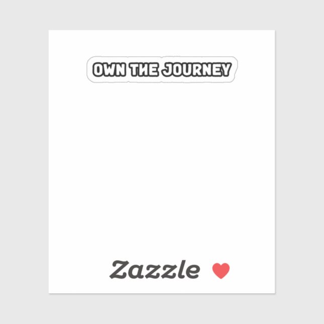 Adesivo Possuir A Vida Útil De Autocapacitação De Viagem (Folha)