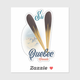 Adesivo Poster de esqui no Canadá