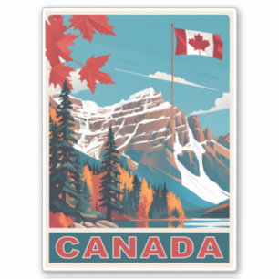 Adesivo Poster de viagens do Canadá